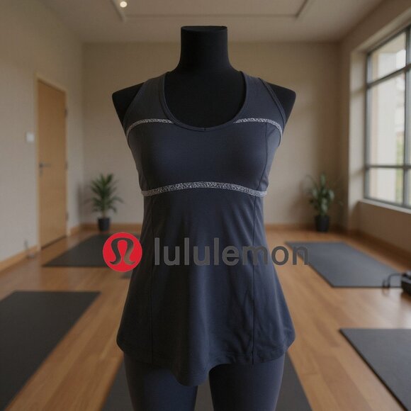 Lululemon Charcoal Grey Sport Top - Picture 1 of 7
